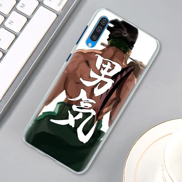 One Piece Roronoa Zoro Case Cover for Samsung Galaxy A30 A40 A50 A70 A6 A8 Plus A7 A9 M30 Phone Case Coque - Цвет: 15