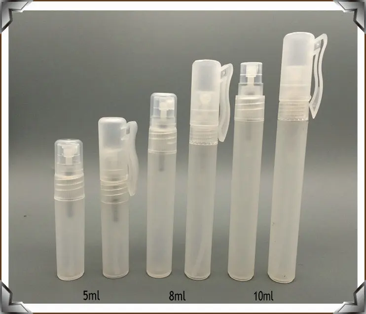 

Free Shipping 100+2PCS 8ml plastic pen spray perfume bottles empty container with clip cap