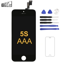 

For iPhone 5S LCD Screen Black White Panel For iPhone 5S LCD Display Assembly Mobile Phone Replacement Accessories Spare Parts