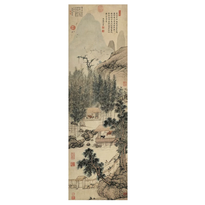 Традиционная китайская живопись, украшение для гостиной, плакат, настенные картины для спальни, столовой