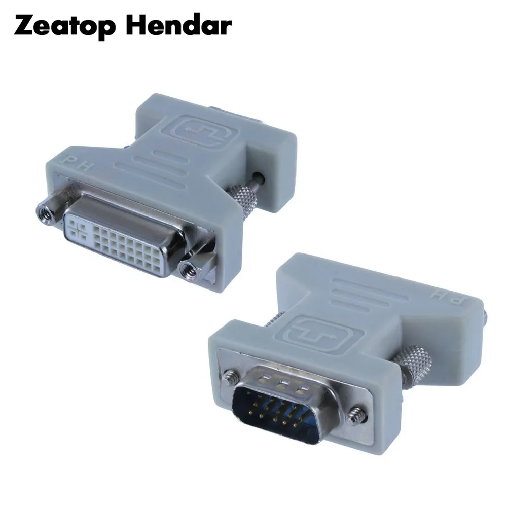 

1Pcs DVI-I Female Analog(24+5) to VGA Male(15-pin) Connector Adapter video converter DVI to VGA Connector