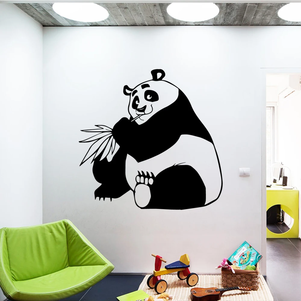 

Cartoon Panda Adhesive Vinyl Waterproof Wall Art Decal Home Decoration Accessories For Kids Room Art Decoration DIY Home Decor