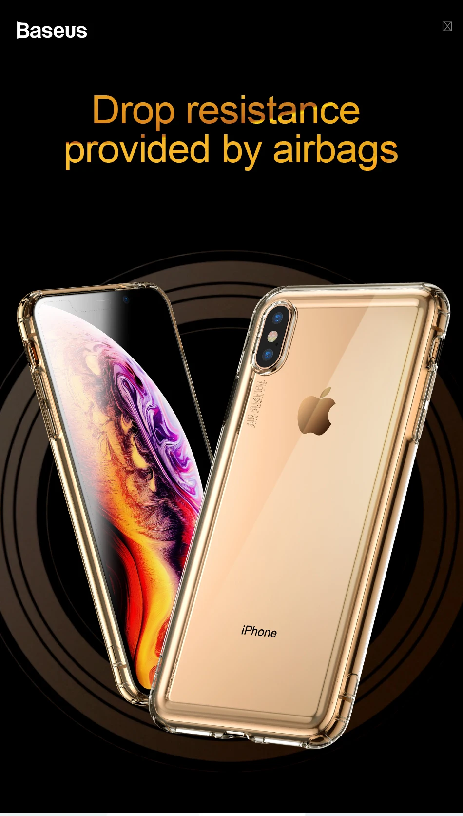 Baseus противоударный чехол для телефона для iPhone Xs Xr Xs Max Coque Мягкий защитный силиконовый из ТПУ задняя крышка для iPhone новые чехлы