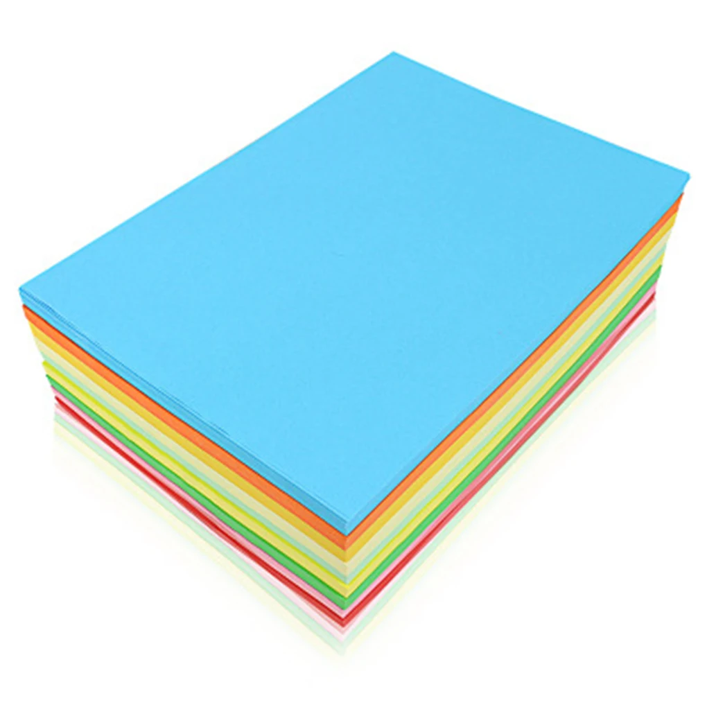 

100pcs A4 Colorful Kraft Paper DIY Handmade Card Making Craft Paper High Quality Copy Paper Thick Paperboard Cardboard