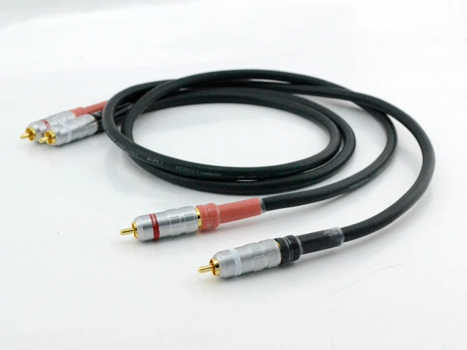 Пара Alpha P2.1 аудио Межблочный кабель с Silvr Link RCA разъем