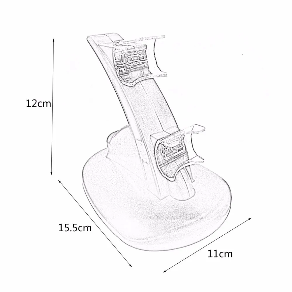 Светодиодный светильник Quick Dual usb Зарядка Док-станция зарядное устройство для playstation 3 для PS3 контроллер консоли зарядные аксессуары