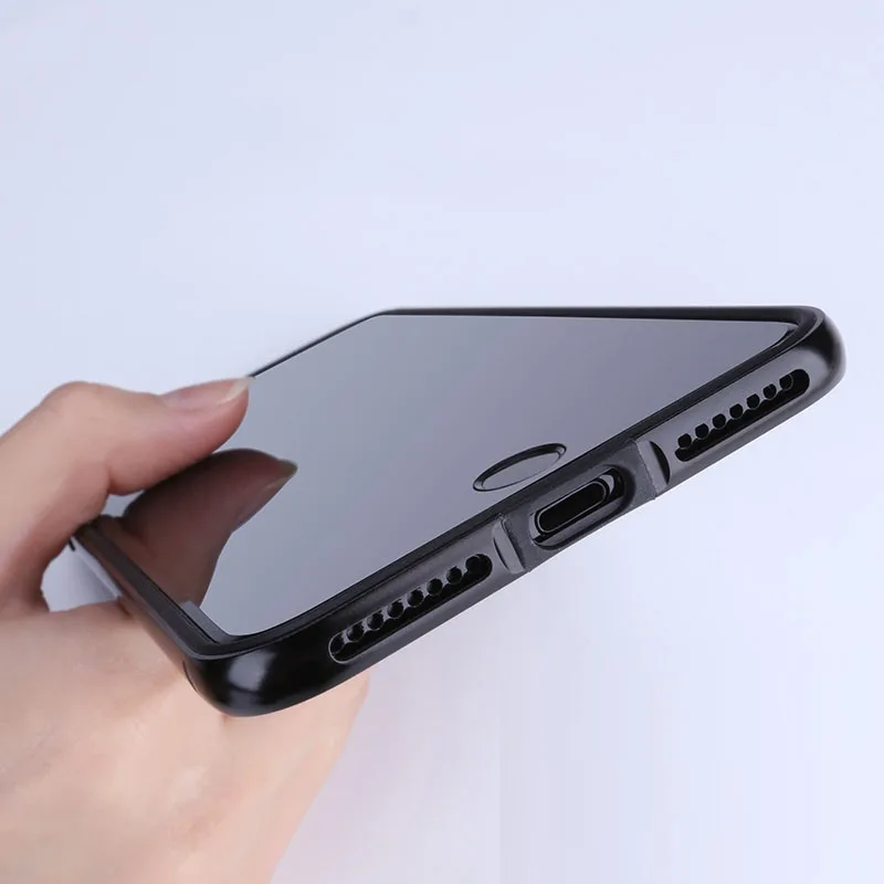 

Hollow Heat Dissipation Silicon Case For iPhone 7 8 6 6s Plus Metal Frame All-inclusive Shockproof Protective Cover For iPhone X