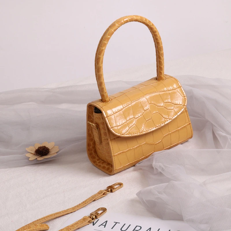 

Small Women Cow Leather Handbags Fashion Crossbody Bags For Women High Quality Genuine Leather Crocodile pattern Totes 2019 New