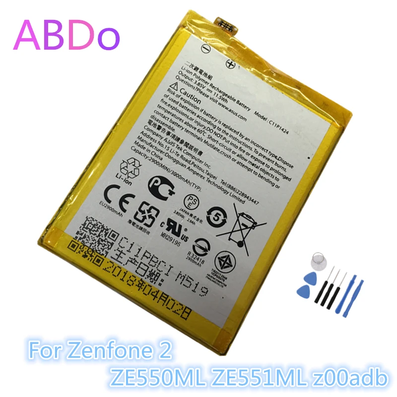Аккумулятор C11P1424 для телефона Asus Zenfone 2 ZE550ML ZE551ML z00adb 3000 мАч сменные батареи AAA