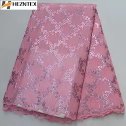 Последняя нигерийская талевая кружевная ткань розовая Высококачественная органза с кружевом в африканском стиле вышивка африканские