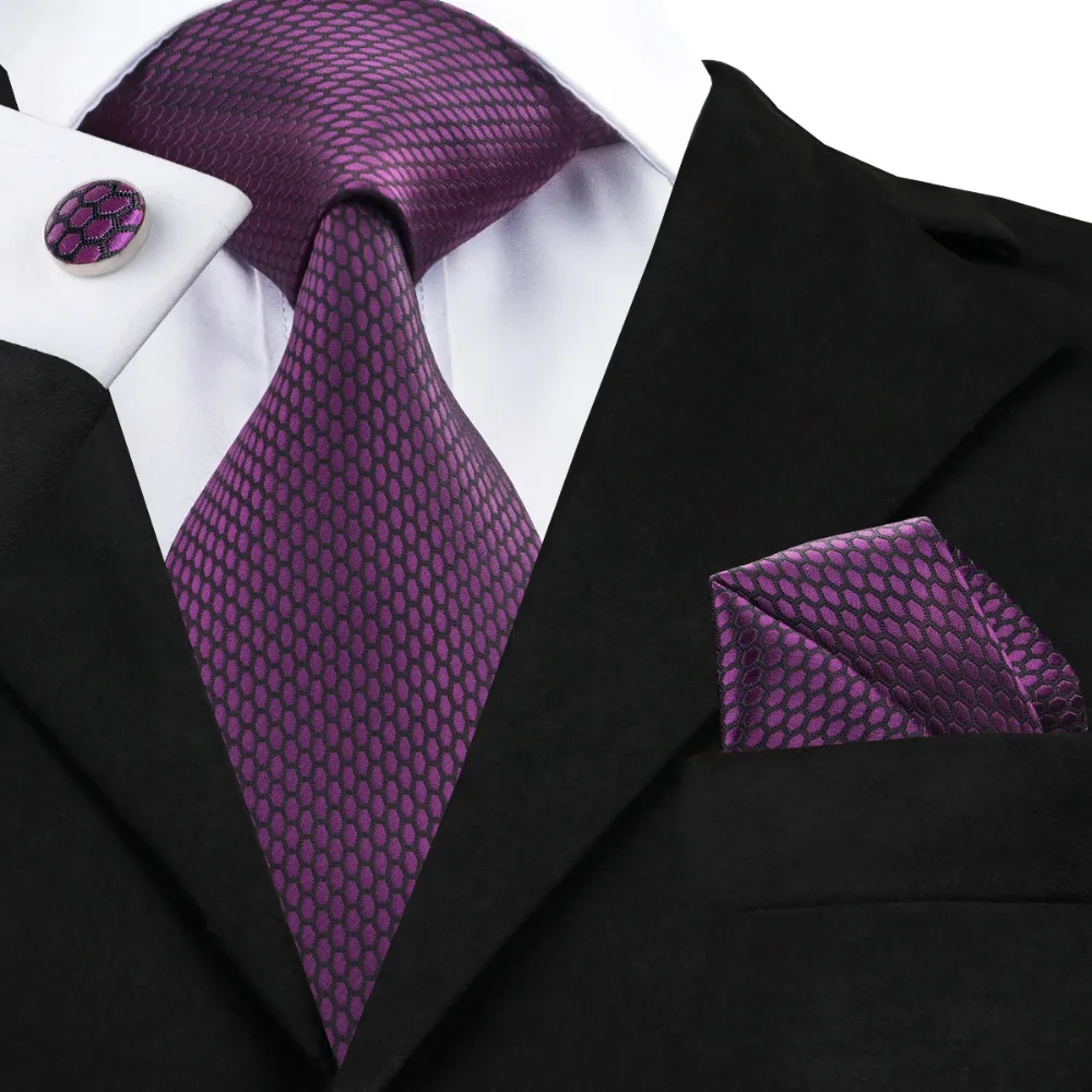 SN-1436 Новое поступление мужской галстук Шелковый галстук, носовой платок, запонки набор Hi-Tie геометрический дизайнерский галстук для мужской деловой свадебной вечеринки