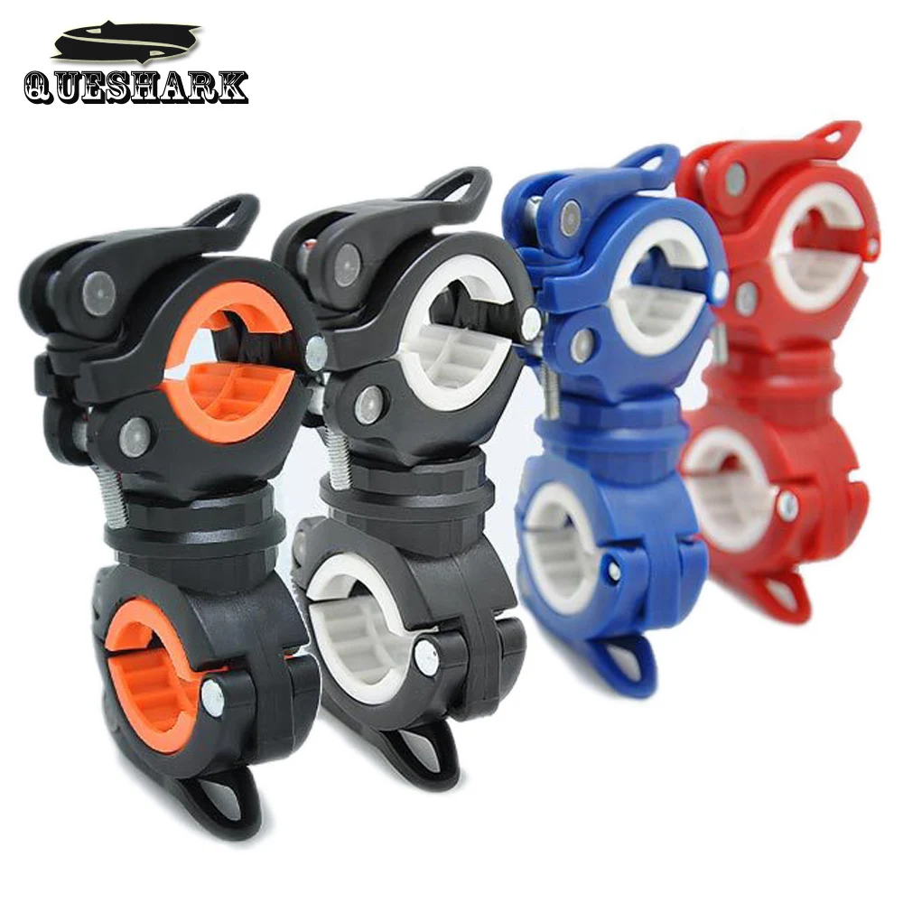 

360 Degree Rotation Cycling Bike Flashlight Holder Bicycle Light Torch Mount LED Head Front Light Holder Clip Bike Light Holder