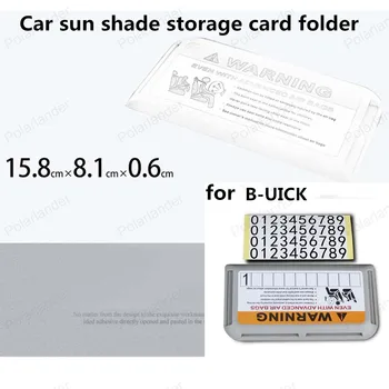 

New Car Sunshade Board Clip For B-uick Card Holder Car Phone Number Temporary Parking Card Tag Supplies Car Styling