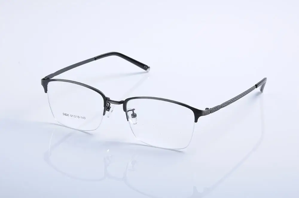 Металлическая оправа для очков от известного бренда, квадратные винтажные очки для близорукости, оправа для мужчин и женщин, ретро оправа для очков, очки для глаз EV1457 - Цвет оправы: BLACK SILVER