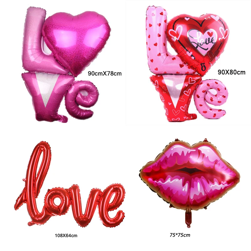 

1pcs Siamese LOVE foill Balloon Birthday Party Wedding Decorations Romantic Valentine's Day Love Letter Balloons globos air ball
