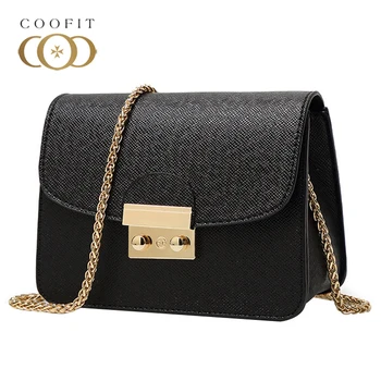 

Coofit Hot Sale New Small Women Messenger Clutch Bags Good Quality Mini Shoulder Bag Women Handbags Crossbody Bags PU Chains Bag