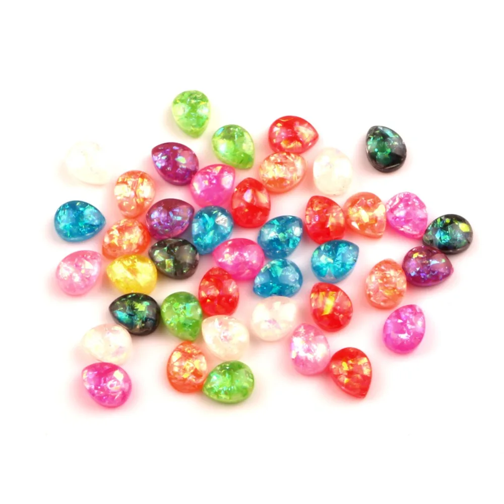 LF смешанный резиновый Bling Drop украшения ремесла бусины объемные с плоским дном для скрапбукинга для украшения Kawaii Diy аксессуары