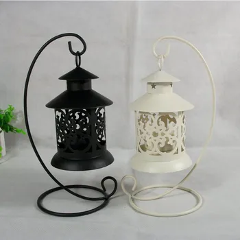 

European Classical Hollow Candlestick Moroccan Style Vintage Wedding Candle Holder Iron Crafts Candlestick Home Decoration Gifts