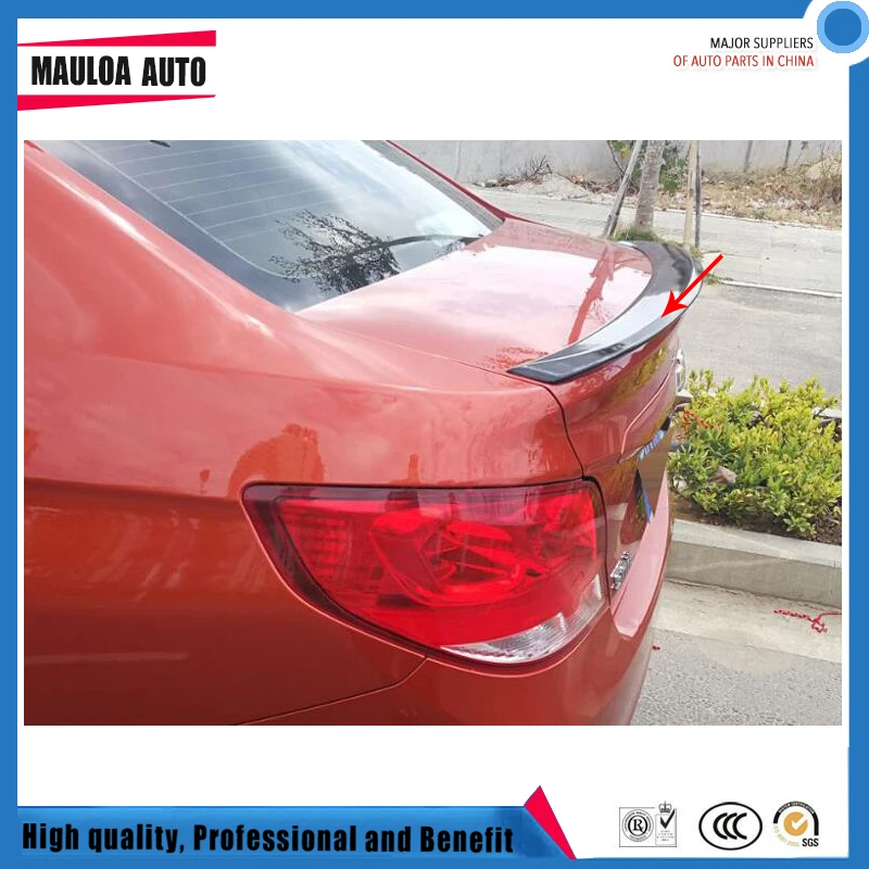 

High quality ABS primer black white red ect color car rear lip spoiler for Sail 3 2015 2016