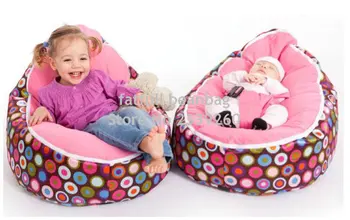 

COVER ONLY, NO FILLINGS - PINK balls discojelly 2 in 1 baby beanbag chair, functional bean bag sofa