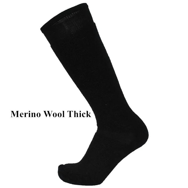 1 пара черный теплее 78% шерсть мериноса Толстая Открытый Лыжные носки Для мужчин носки Wo Для мужчин 'носки