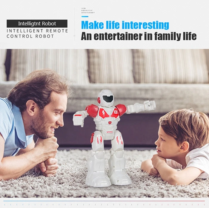 

2018 Remote Control Robot Rechargeable Type Intelligent Programming Voice Recognition RC Robot Kids Gift