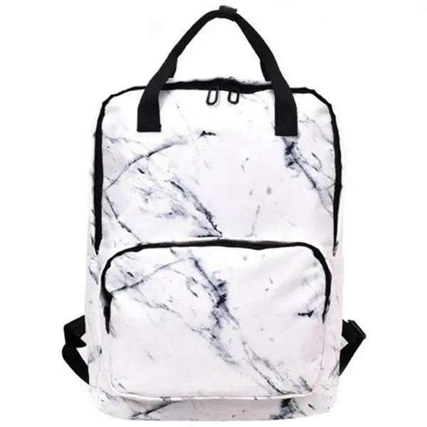White LJL-женский рюкзак для девочек-подростков, дамские сумки, мраморный рюкзак, Женский компьютерный рюкзак, школьный ранец - Цвет: White