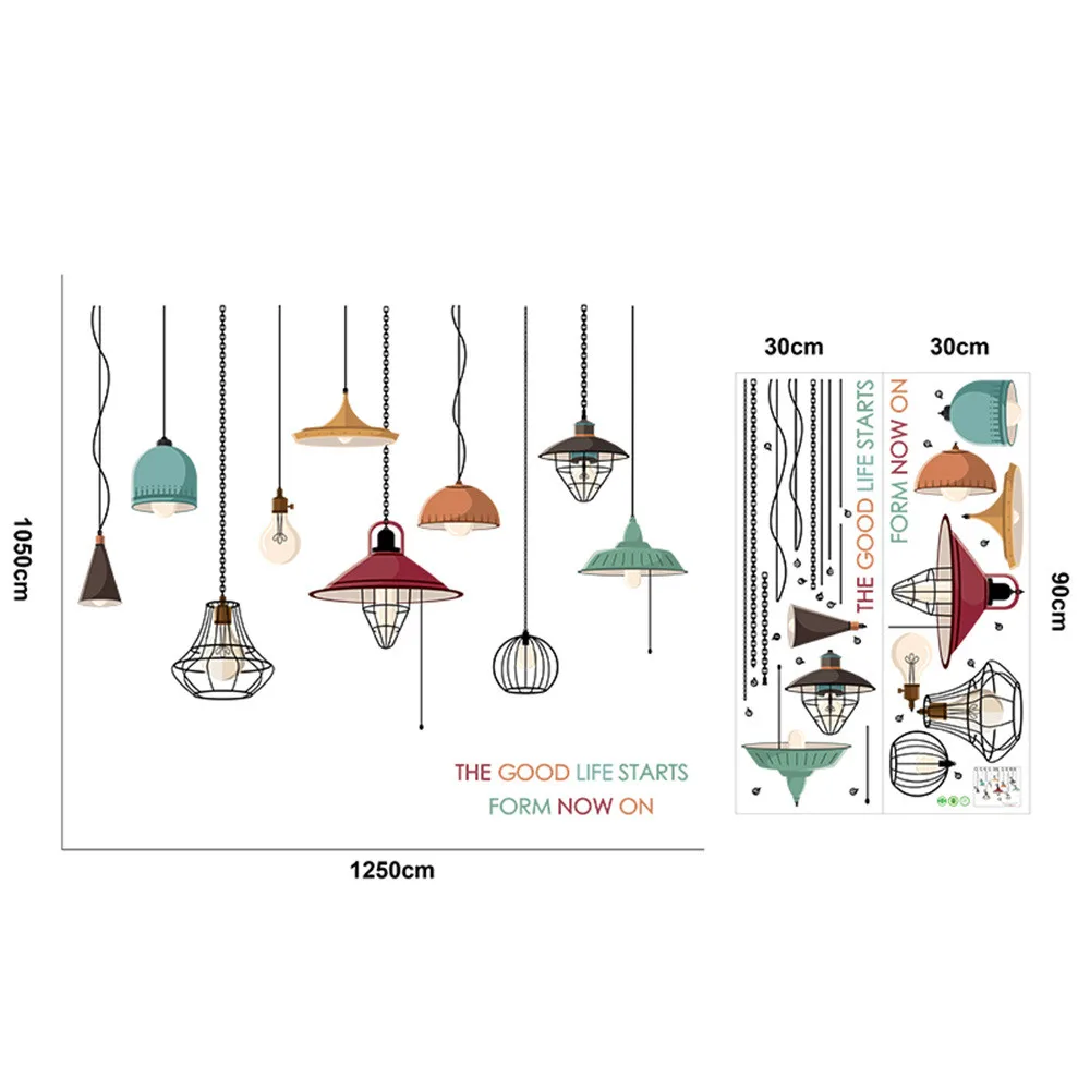 Wall Sticker Living room bedroom background DIY Chandelier