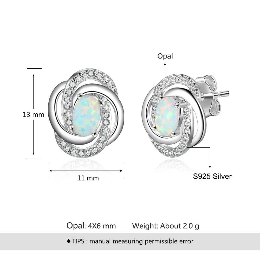 925 Sterling Silver Stud Earrings (12)