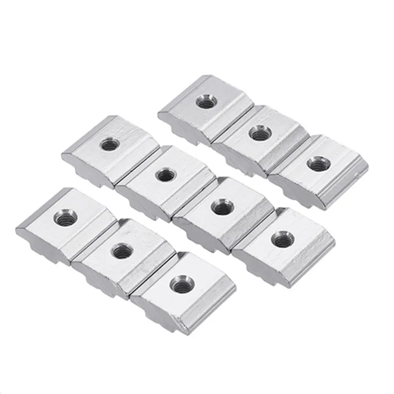 

50pcs 30M4 Carbon Steel T Sliding Nut M4 Block Square Nuts for 3030 series Aluminum Profile Slot Aluminum Connector