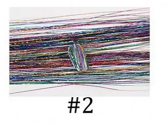 10 шт./лот, волшебная Лазерная цветная шелковая нить для ногтей, 5 цветов, градиентная ультратонкая Золотая и серебряная проволочная лента, голографическая блестка DPD32 - Цвет: 2