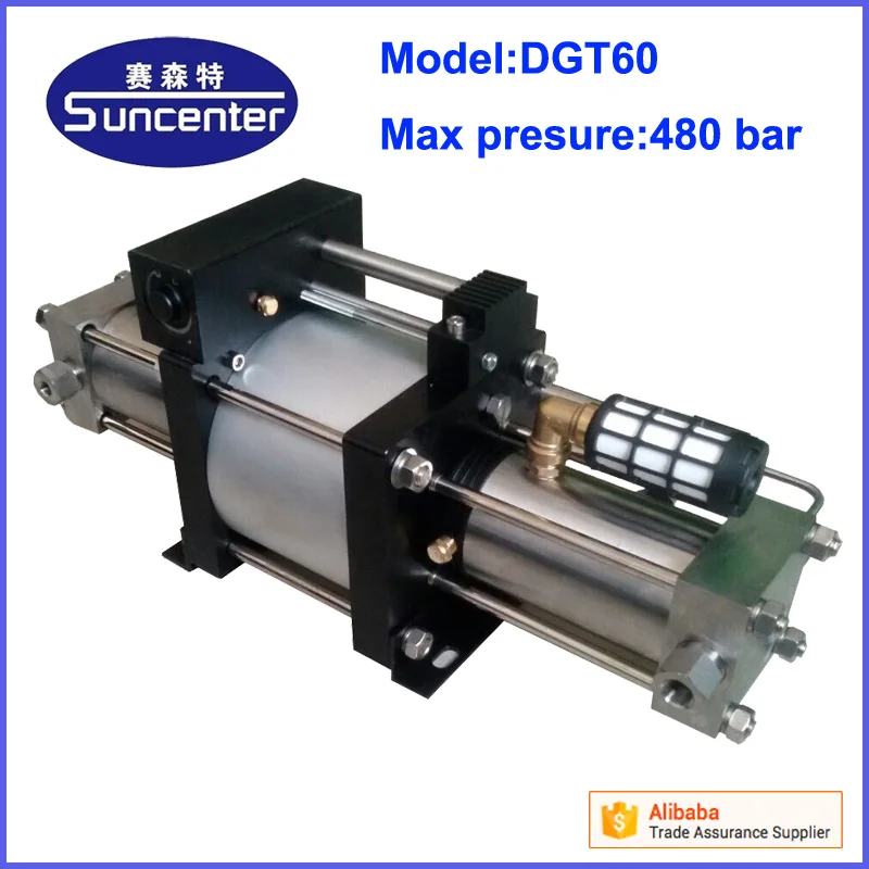 Suncenter DGT60 model air driven high pressure helium gas booster pump