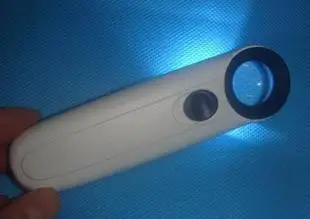 Free shipping 10PCS M3715 15X handheld magnifying loupe glass with light two LED lights 15 times | Электронные компоненты и