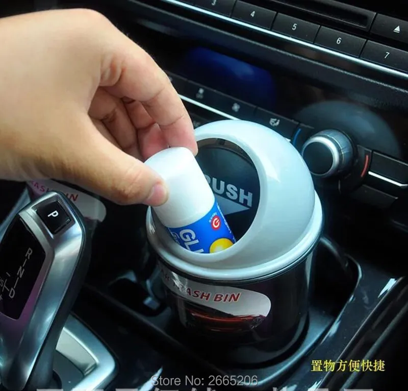 Car Styling Stickers Office Home Auto Mini Trash Rubbish Bin For