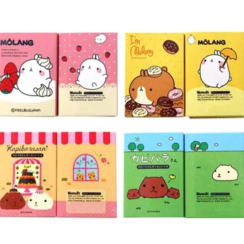 

Cartoon Animals 6 Folding Memo Pad Sticky Notes Bookmark Stationery Notepad Cute