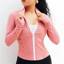 ESHINES Женская куртка для бега с длинными рукавами Спортивная ветровка топы Спортивные Фитнес Спортивная одежда для весны и осени X