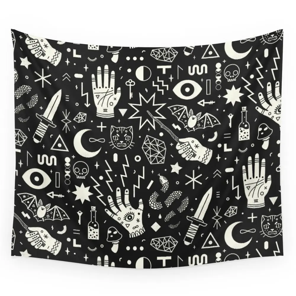 

Witchcraft Wall Tapestry Beach Towel Polyester Blanket Yoga Shawl Mat