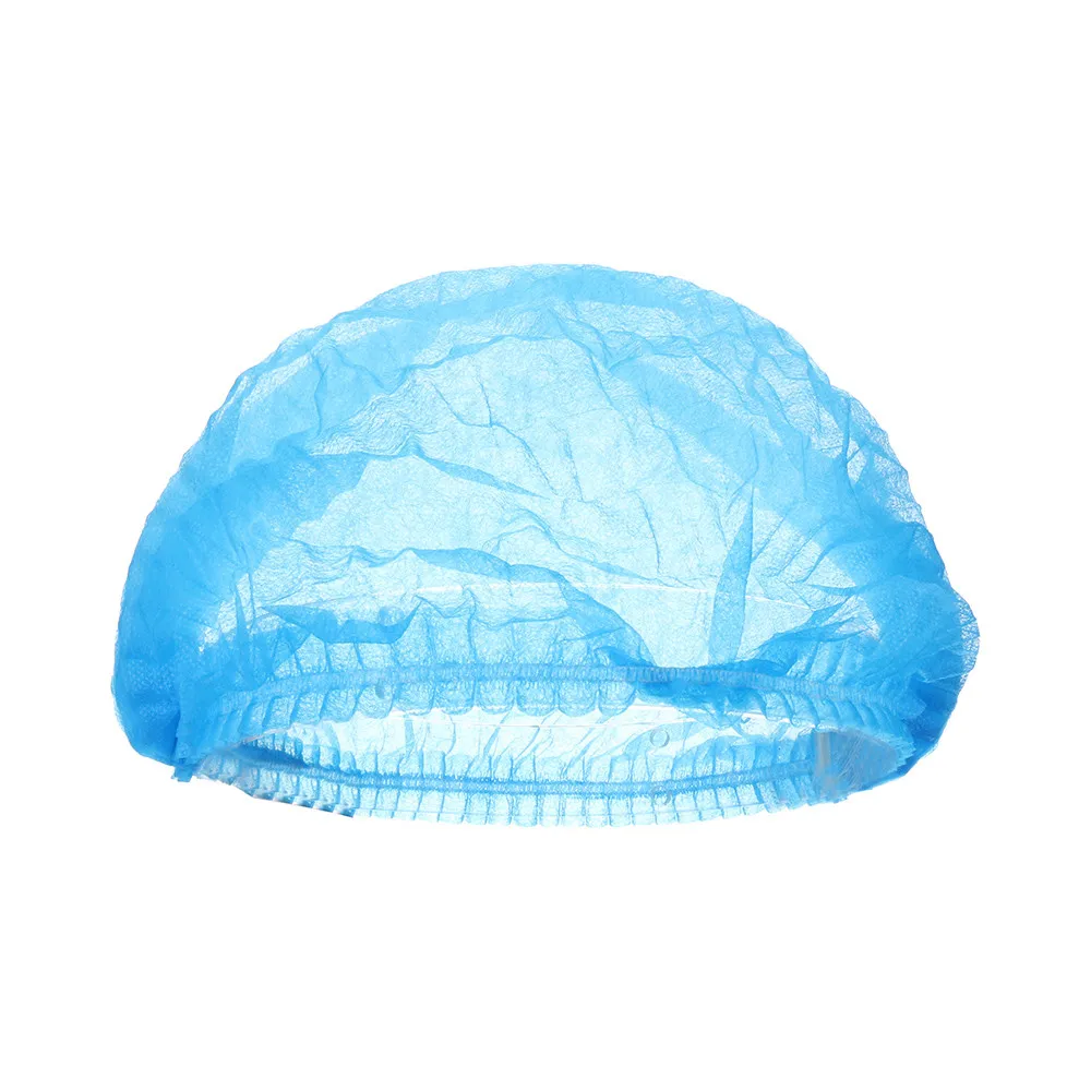 100Pc Disposable Non-Woven Paper Caps Chef Hat for Restaurant Kitchen Hotel Home Shower Cap Toalha Magica De Secagem Hair Bonnet