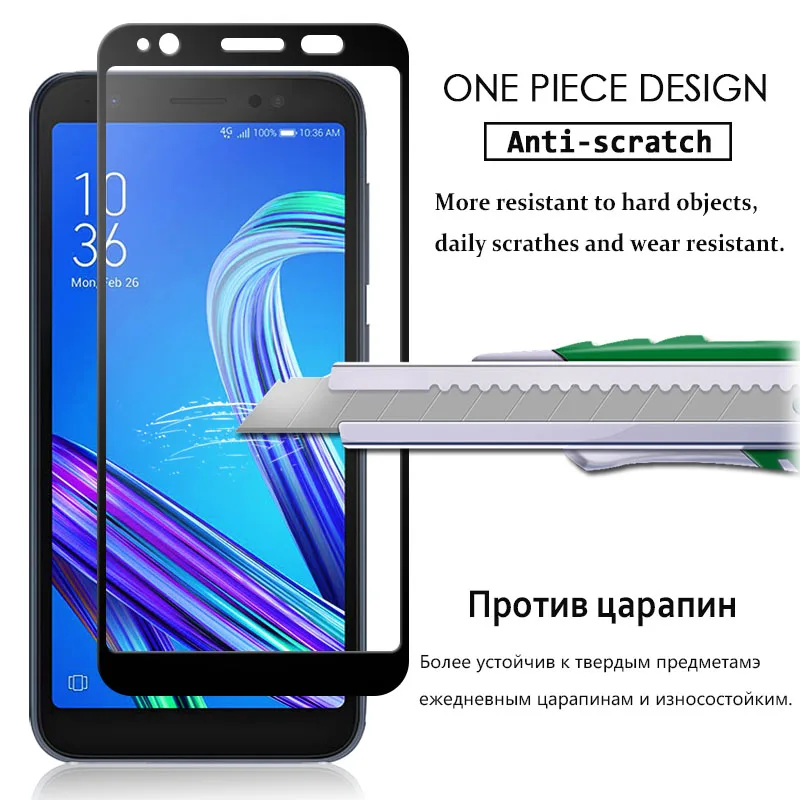 KOC3491_2_Tempered Glass For Asus Zenfone Live L1 ZA550KL X00RD 9H 2D Full Screen Covered Explosion-proof Film Screen Protector for Asus ZA550KL
