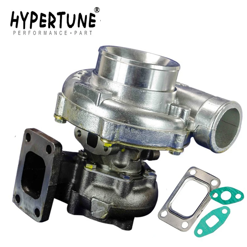 

GT35 Turbo charger A/R:.70 cold,.63 hot,t3 flange Turbocharger Horsepower rating: 300-500hp HT-TURBO44