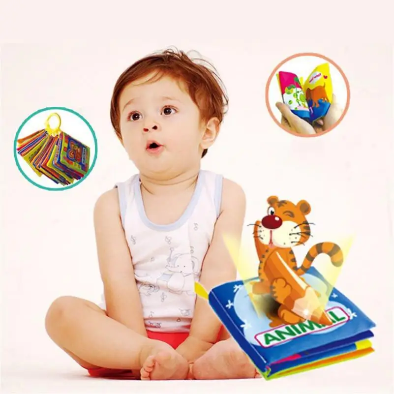

Low Price Loss Sale New Soft Cloth Baby Intelligence Development Learn Picture Cognize Book Stress Relief Toy Kids Gift 15