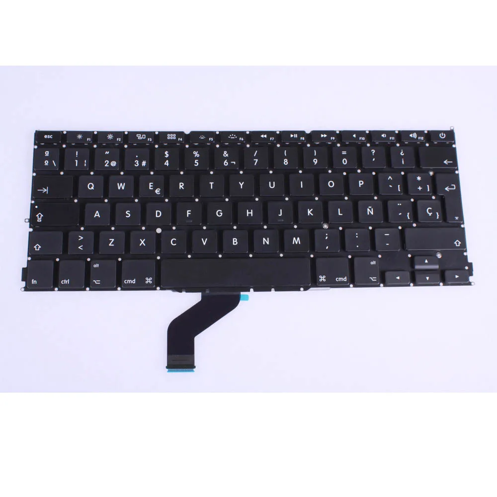 

New Spanish Keyboard For Macbook Pro Retina 13" A1425 MD212 MD213 ME662 SP Spain Keyboard Tested Working 2012 Year