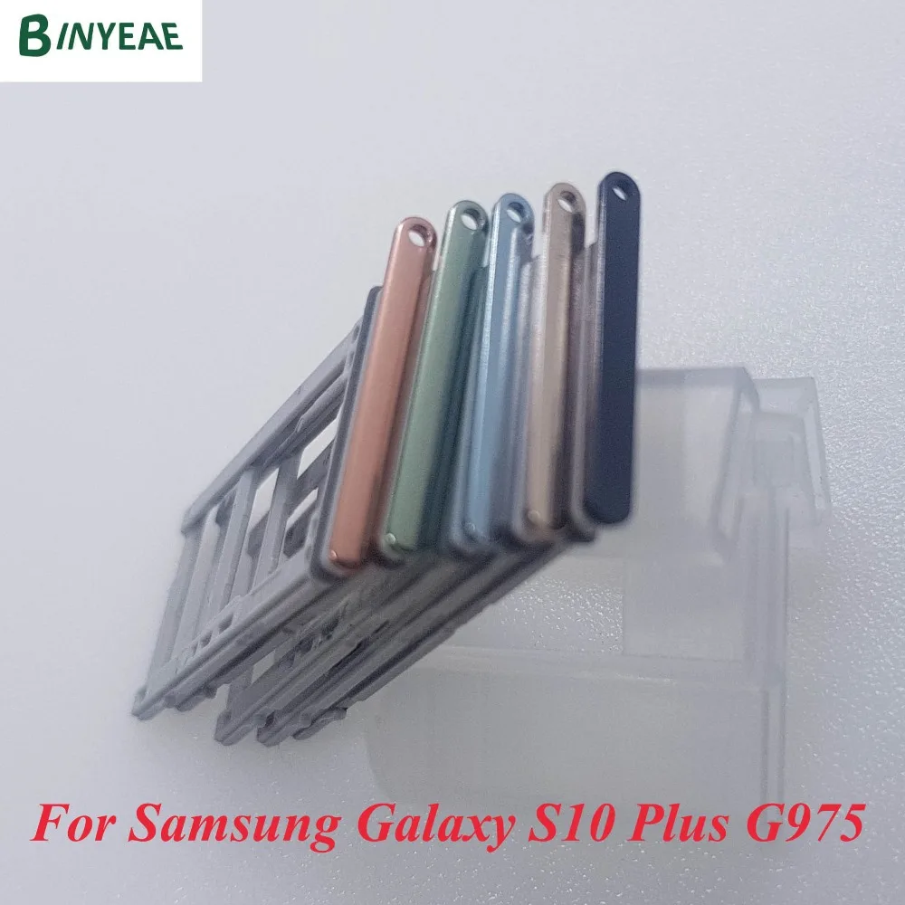 Лоток для sim-карт BINYEAE с двумя и одной sim-картой для samsung Galaxy S10 Plus G975U G975F SM-G975F/DS G9750 G975FD