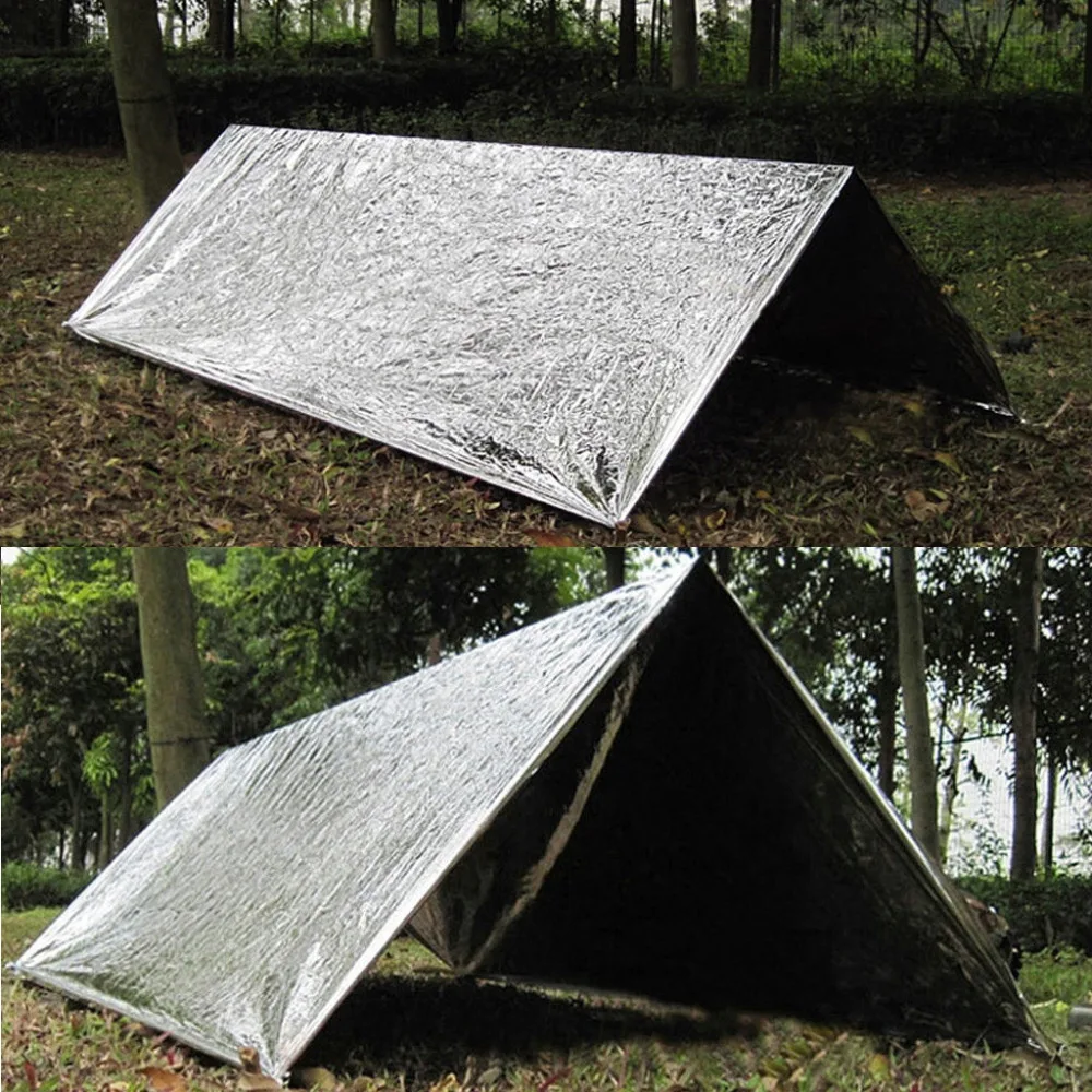 Уличная спасательная палатка одеяло для сна сумка для выживания светоотражающее укрытие Кемпинг пикника#3M21