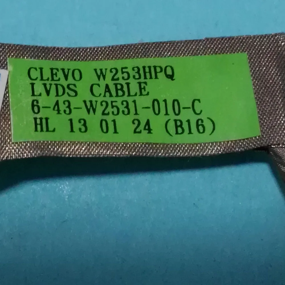 Новый оригинальный кабель LVDS для CLEVO W253HPQ EDP ЖК 6 43 W2531 010 C|clevo lvds cable|for cablelcd cable |