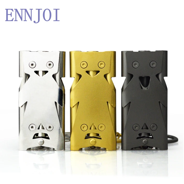 

mini stainless steel lifesaving whistle for outdoor safety sports game portable the high decibel crackling whistle