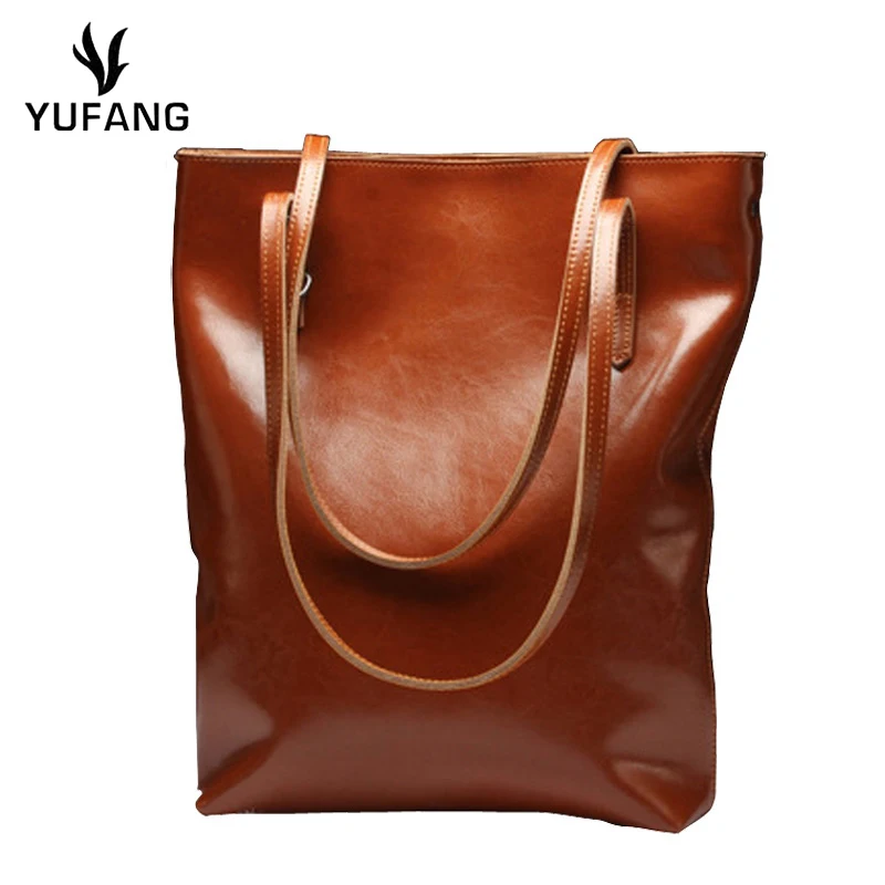 

DANJUE New Fashion genuine leather Women Handbag Bags Real Leather Bucket ladies large capacity Bags Cowhide flap