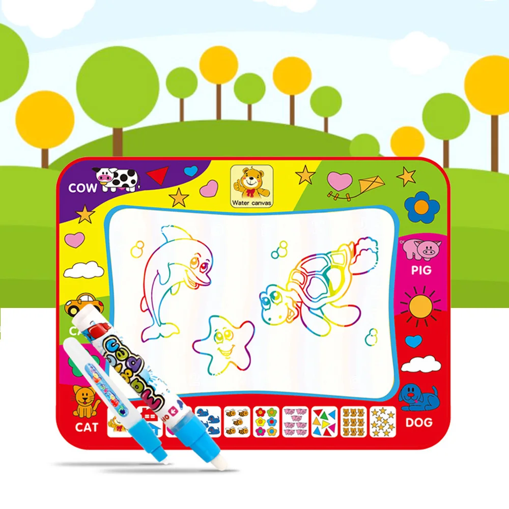 Foldable Kids Water Doodle Mat Drawing Painting Writing Mat Pad Board