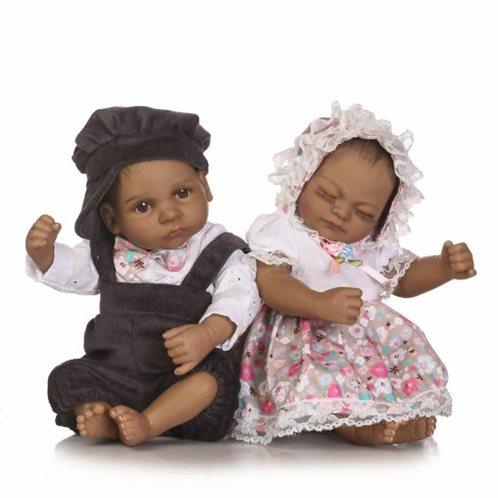 

NPK Doll 10 inch Reborn Baby Doll Toy Full Body Soft Silicone Vinyl Realistic Toddler Bebe Doll Non-toxic Children Playmate Toys