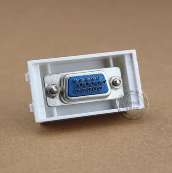 

128 Type 15 Hole VGA Information Module Connector Socket Computer Outlet Adapter